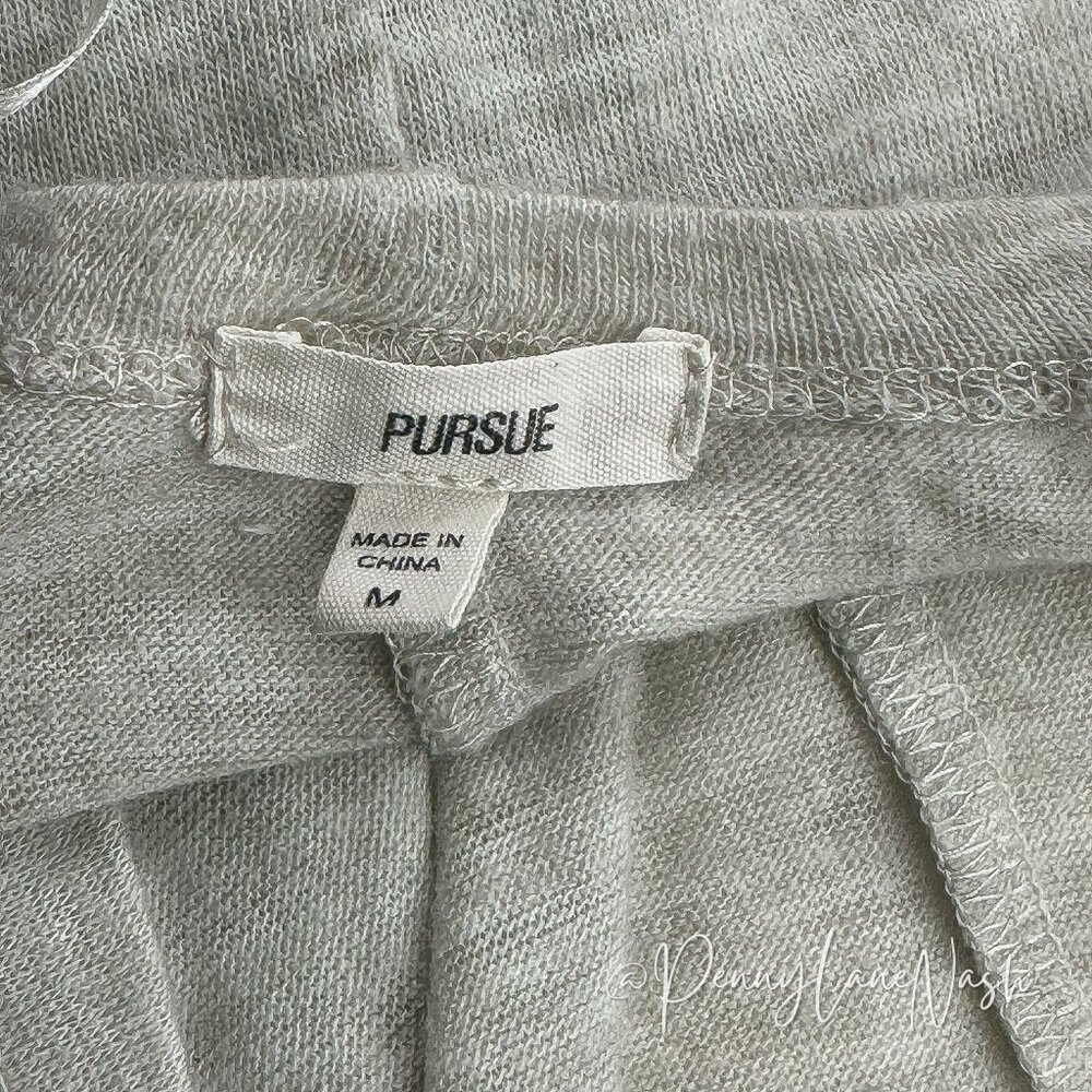 Pursue Draped Open Front Cardigan Sweater Medium M Cream - Picture 5 of 10